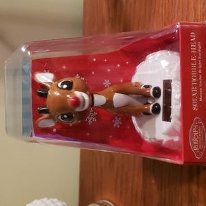 Rudolf the Red-Nose Reindeer Solar Powered Bobble Head